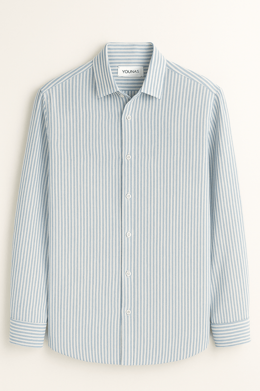 AMALFI STRIPED LINEN SHIRT - YOUNAS - OLD MONEY