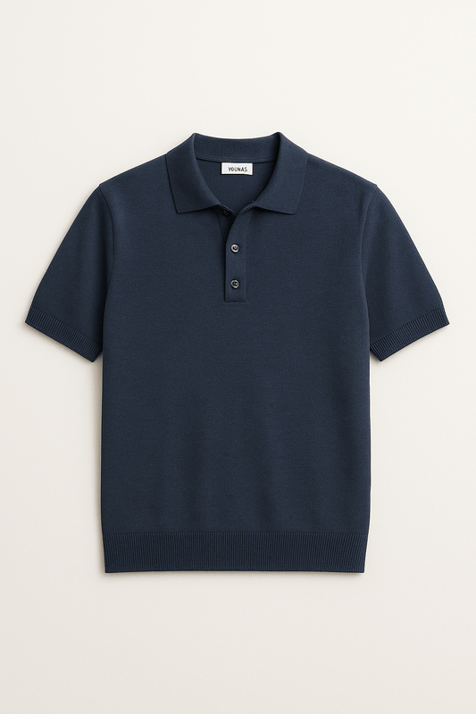 Limited - Viscose Blend Knitted Polo Shirt - YOUNAS - OLD MONEY