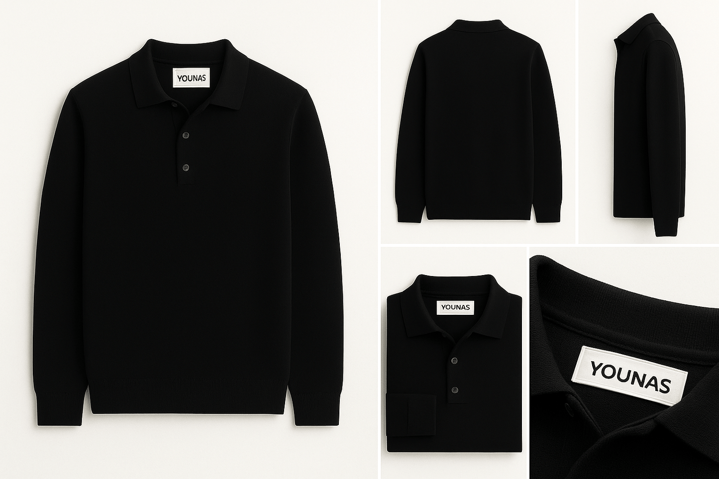 OLD MONEY POLO BLACK - YOUNAS - OLD MONEY