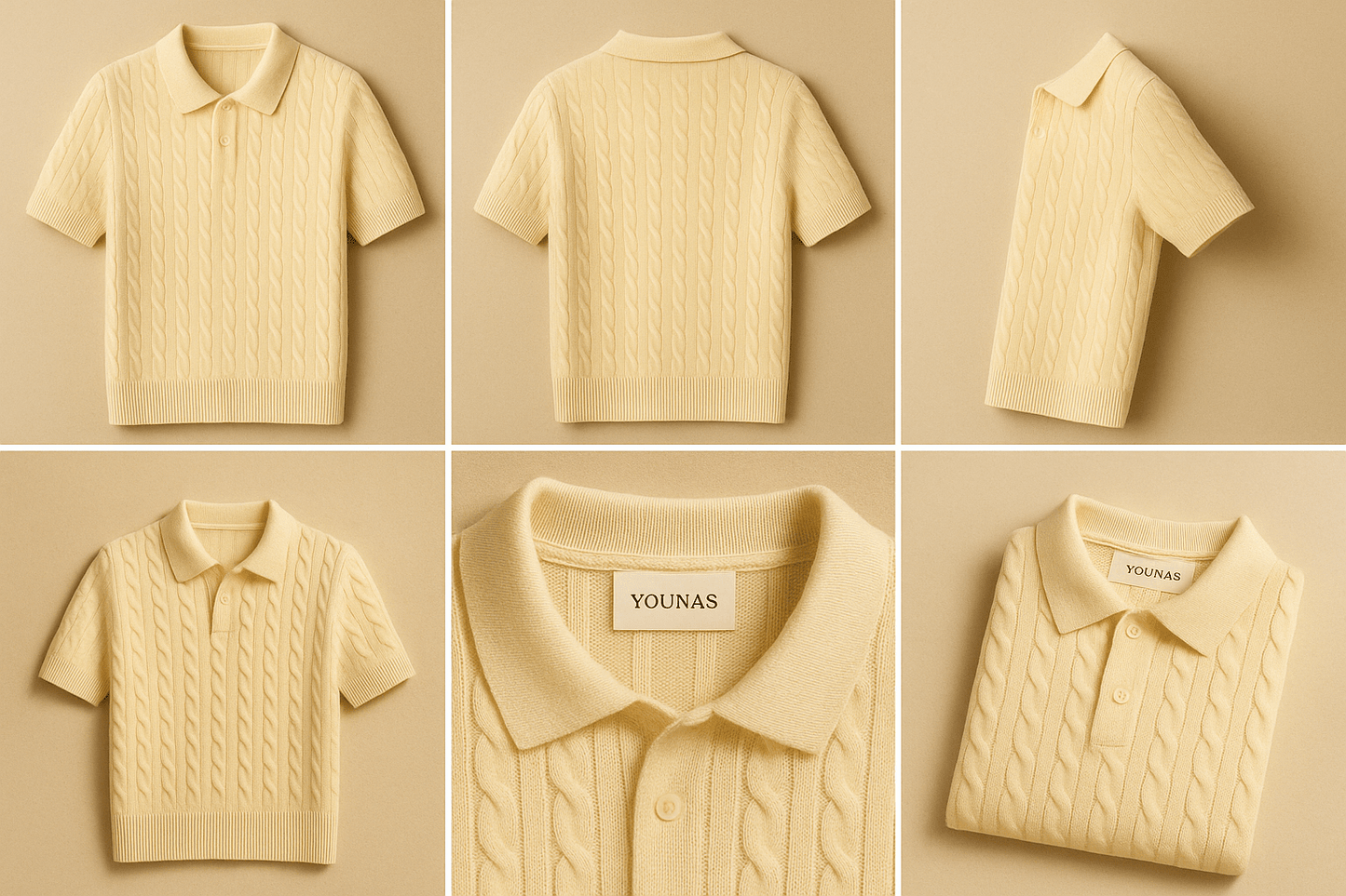POLO AMALFI BEIGE - YOUNAS - OLD MONEY