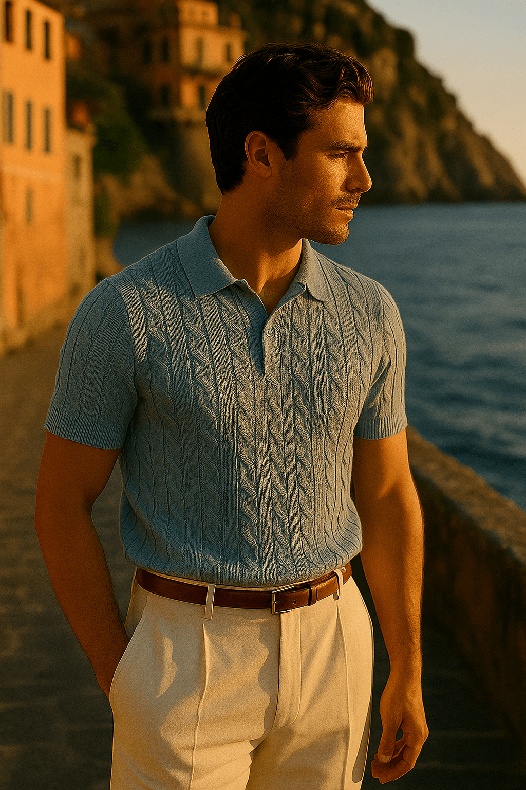 POLO AMALFI BLUE - YOUNAS - OLD MONEY