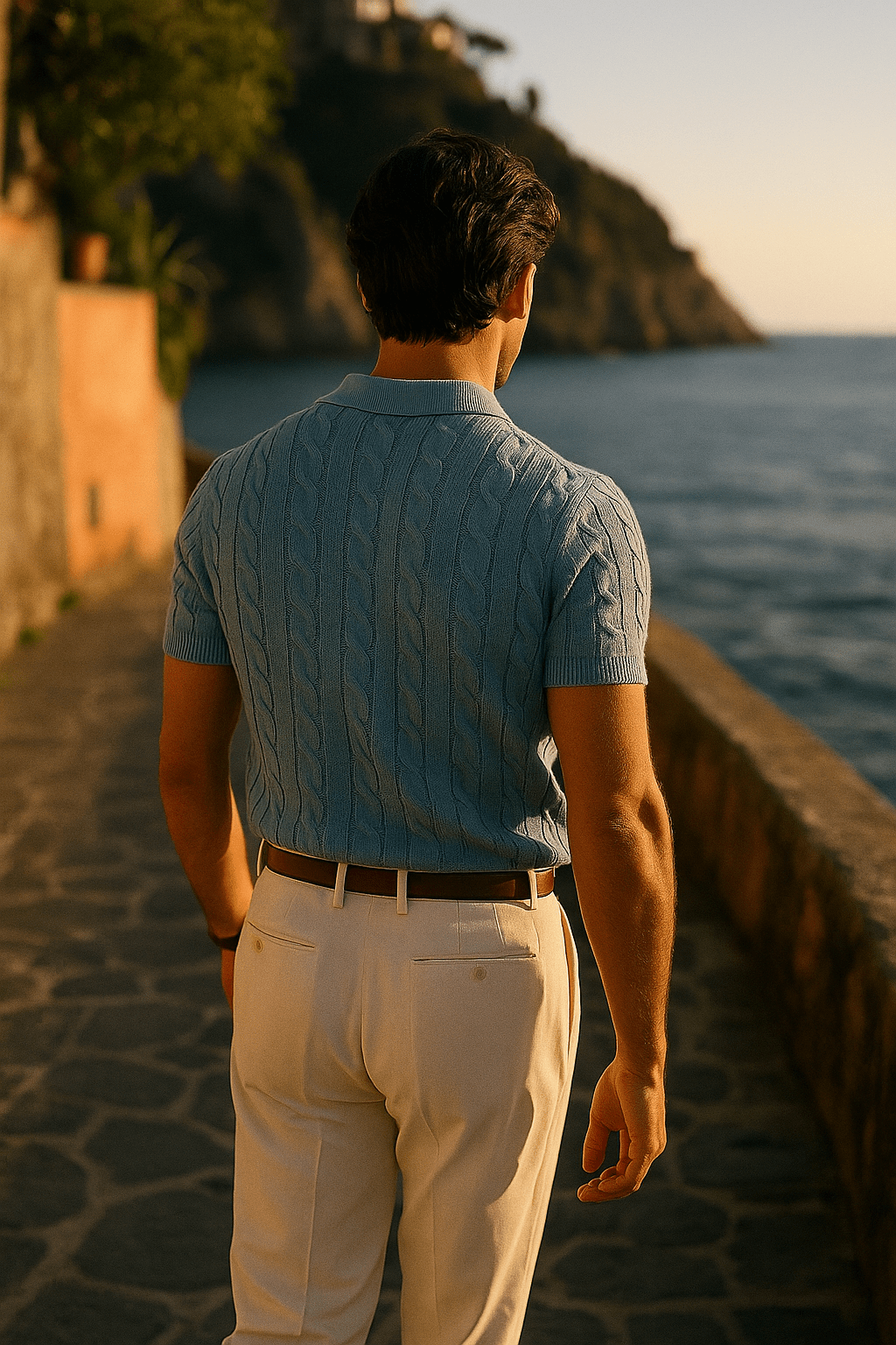 POLO AMALFI BLUE - YOUNAS - OLD MONEY