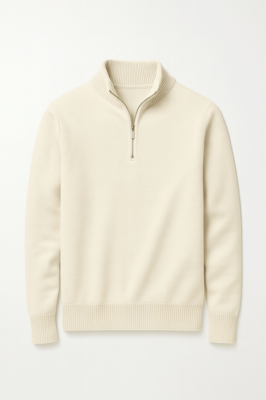 Quarter - zip pullover - YOUNAS - OLD MONEY