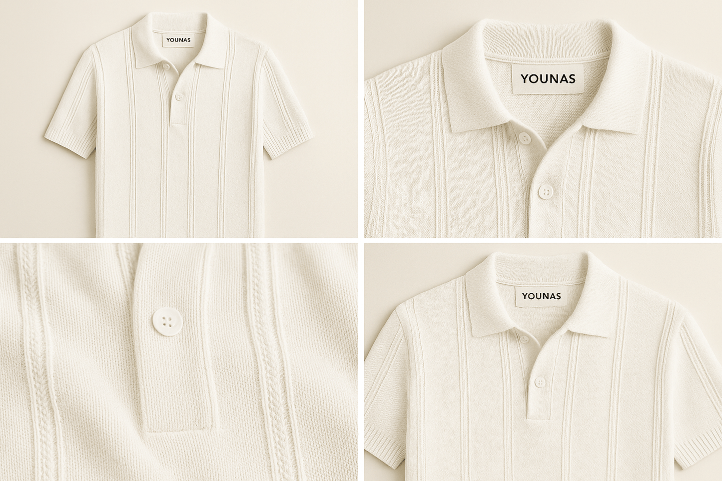 STOCKHOLM HVIT - POLO SHIRT - YOUNAS - OLD MONEY
