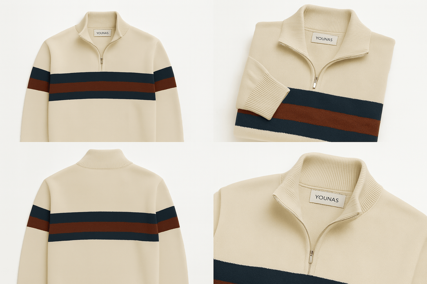 YACHT CLUB QUARTER ZIP - YOUNAS - OLD MONEY