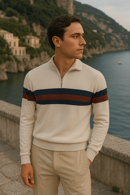 YACHT CLUB QUARTER ZIP - YOUNAS - OLD MONEY