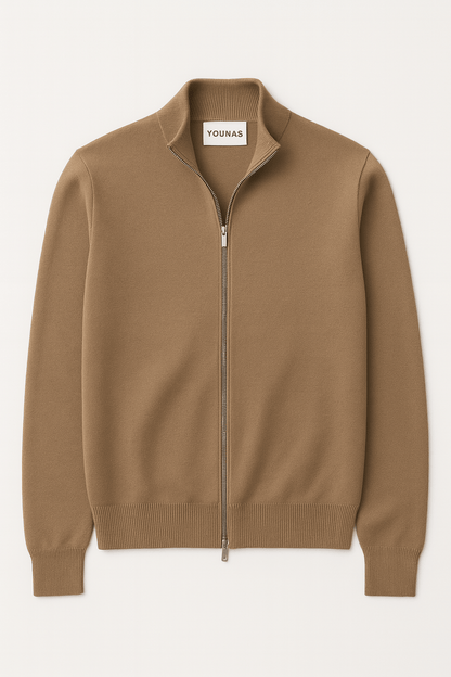 CASTELLANO ZIP - UP SWEATER - YOUNAS - OLD MONEY
