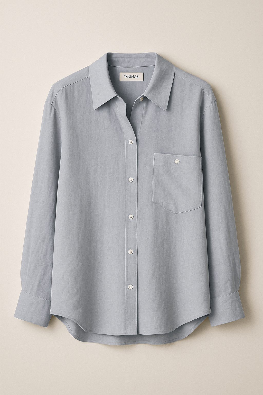 CLASSY OVERSIZED LINEN SHIRT - YOUNAS - OLD MONEY
