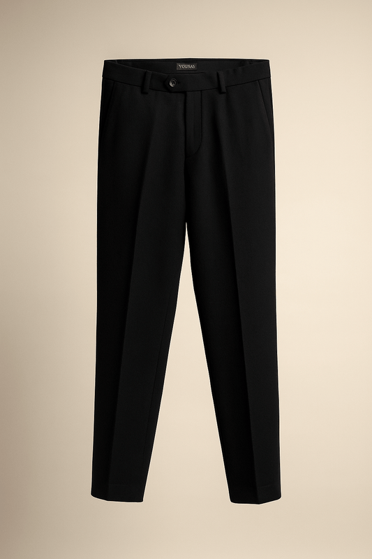 FORMAL BLACK CHINOS - YOUNAS - OLD MONEY