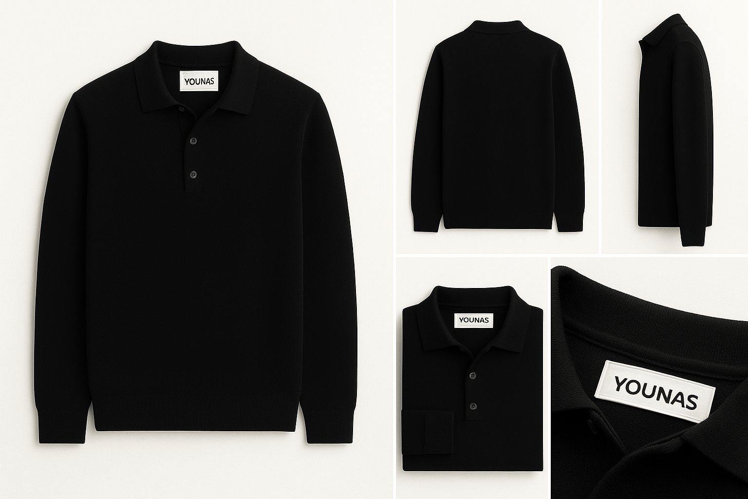 OLD MONEY POLO BLACK - YOUNAS - OLD MONEY