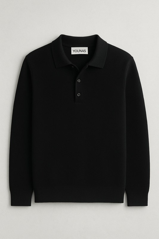 OLD MONEY POLO BLACK - YOUNAS - OLD MONEY