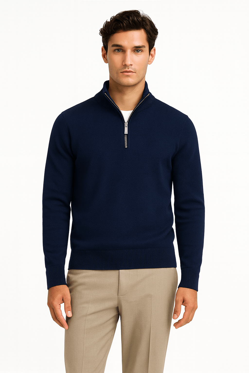 Quarter - zip pullover - YOUNAS - OLD MONEY