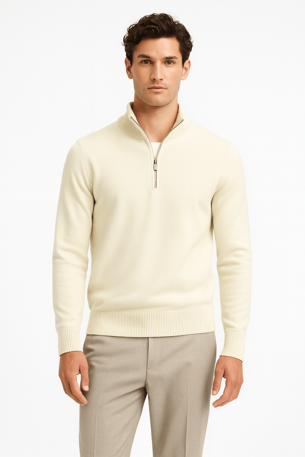 Quarter - zip pullover - YOUNAS - OLD MONEY