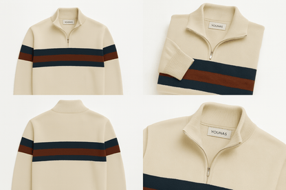 YACHT CLUB QUARTER ZIP - YOUNAS - OLD MONEY